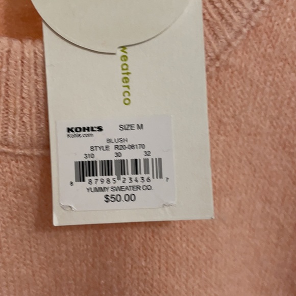 Yummy Co. Peach oversized sweater Size M - Picture 3 of 3